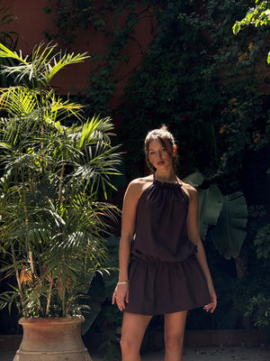LILLY DRESS [brown]